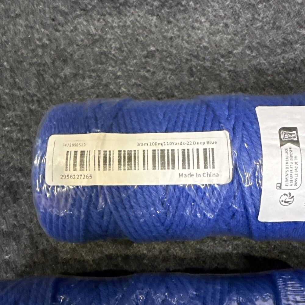 Macrame Cord,3mm x 328 Feet Cotton Macrame Cord,Colored Cotton Cord Macrame S... - Picture 4 of 5